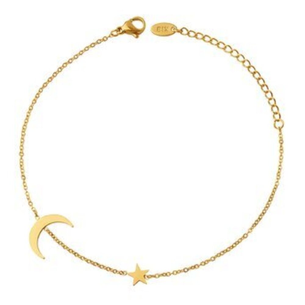 Little Star Anklet,18K gold plated Stainless steel